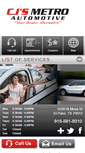 Mobile Screenshot of cjsmetroautomotive.com